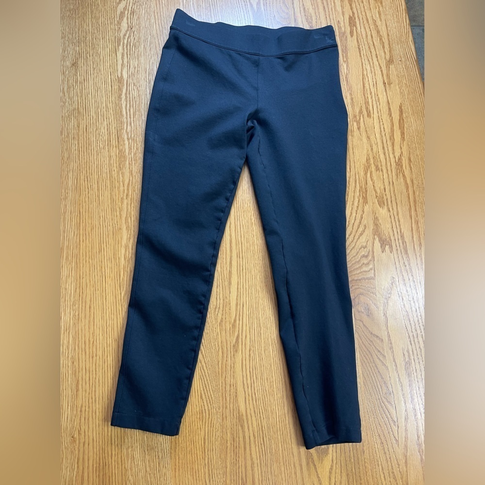 Eddie Bauer Elastic Waist Band Black Skinny Stretchy Leggings Pants Size 8